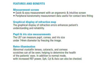 Autorefraktometr VISIONIX L67 z keratometrią full