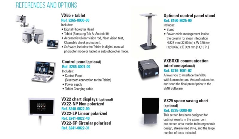 Foropter automatyczny VISIONIX VX65 tablet/pulpit full